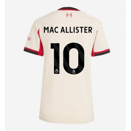 Stroje piłkarskie Liverpool Alexis Mac Allister #10 Koszulka Wyjazdowej dla damskie 2025-26 Krótki Rękaw